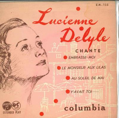 7inch Record LUCIENNE DELYLE - Embrasse Moi / Au Soleil De Mai EM105 COLOMBIA Japan Mood Music Used