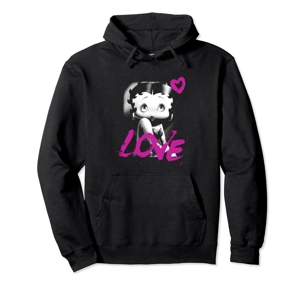 Betty Boop Glamour Heart Love Hoodie