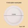 Biodegradable Thickened Starch Plastic Round Plates for Fruits, Cakes, and Desserts.