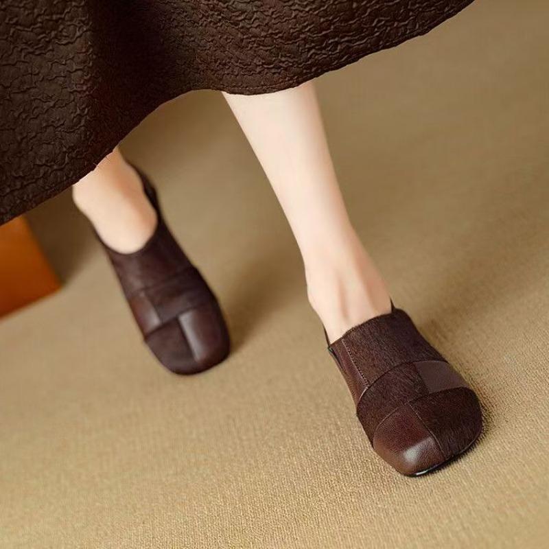 Modische Sommerschuhe für Damen 2024 Modische flache weiche Echtleder Freizeitschuhe sind bequeme Luxus-Slipper Sneaker für Damen