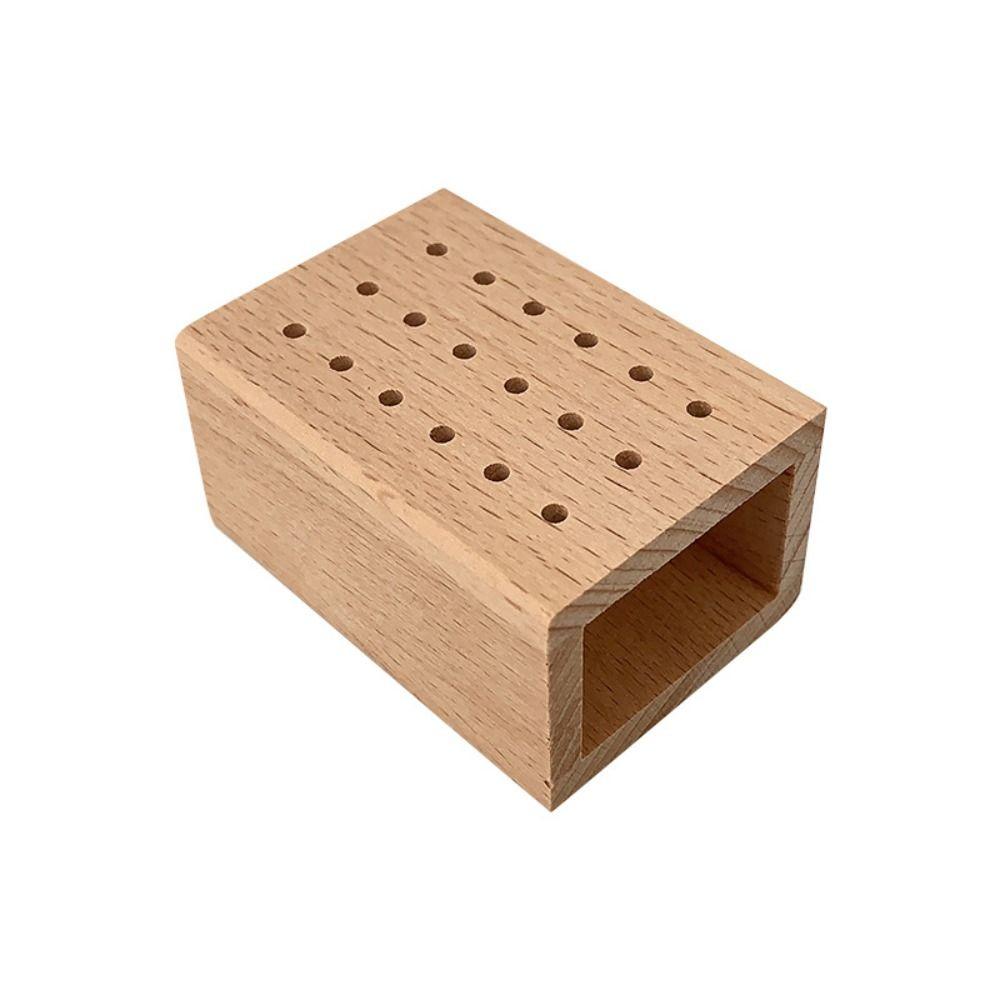 18 Holes Nail Grind Head Organizer Nail Tool Storage Box Manicure Tool Storage