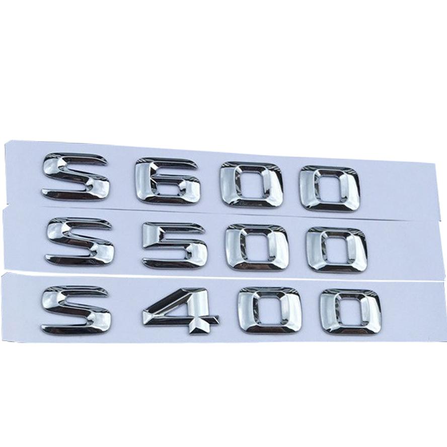ABS 3D Chrom Auto Buchstaben Stamm Emblem Abzeichen Aufkleber Für W220 W221 W222 S300 S320 S350 S400 S500 Mercedes Schriftzug