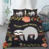 Comforter Kids Sloth Queen King Size Cute Animal Pattern Polyester Comforter Branches Winter Theme For Boys Girls