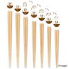 Wakasa Lacquer Chopsticks for Children, Natural Size, Dishwasher Safe, Natural Wood, 18cm, Ages 7-9, Beige, Made in Japan, Product Number 263966
