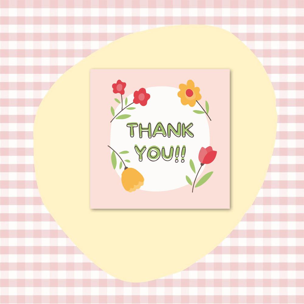 10-50Pcs High-Quality 6*6Cm High-Quality Flower High-Quality Thank High-Quality You High-Quality Cards High-Quality For High-Quality Gift