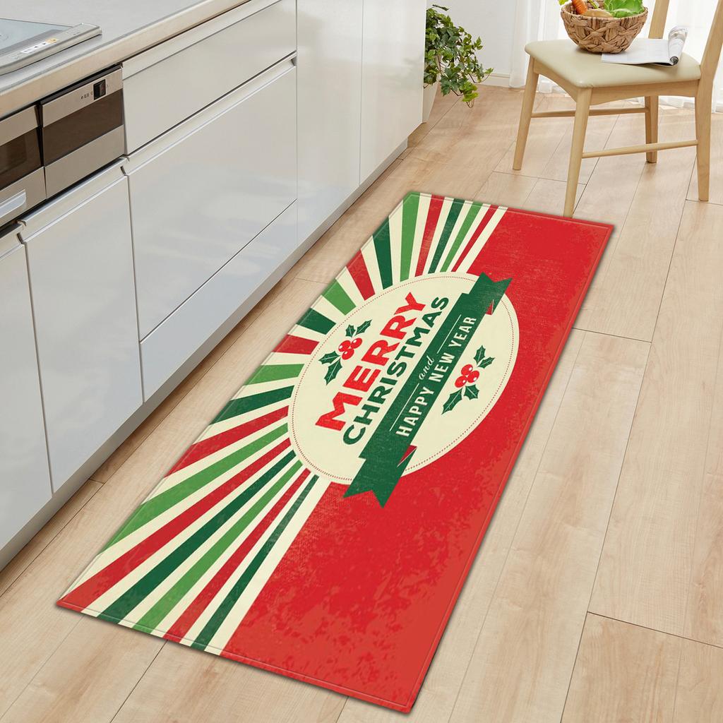 Weihnachts-Küchen-Sandteppich Fußmatte Langer Bodenteppich