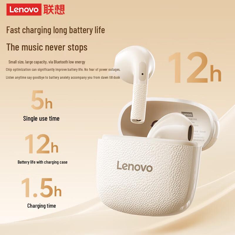 

Lenovo EA166 Bluetooth 5.4 Semi-in-ear Wireless Earbuds