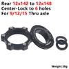 HEPPE Bike Hub Center Lock Adapter To 6 Bolt Disc Brake Boost Hub Spacer 15x100 To 15x110 Front Rear 12x142 To 12x148 Thru Axle
