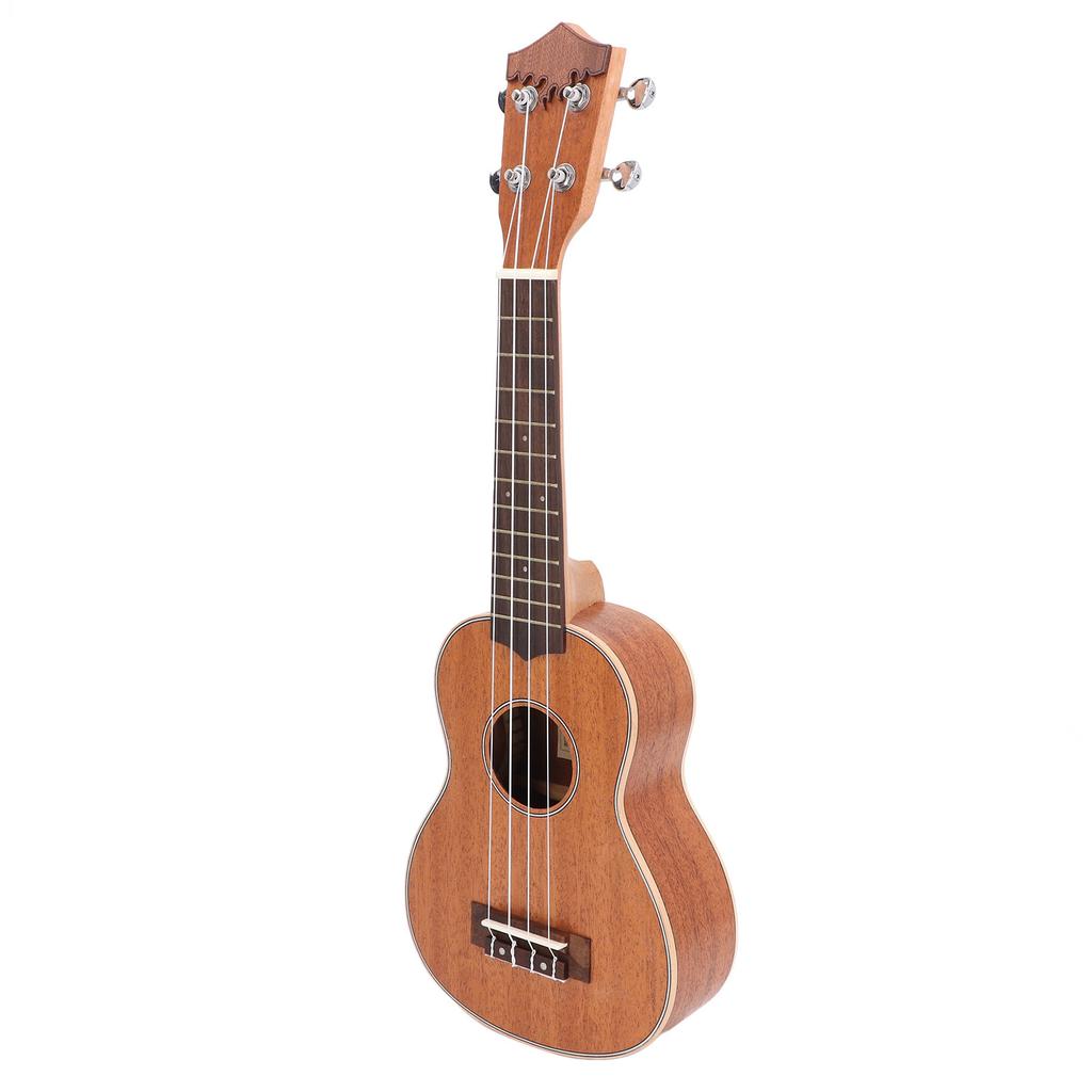 21in Ukulele Holz Tragbar 4 Saiten Mini Akustikgitarre für Anfänger Profis Saiteninstrument