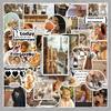 50 French Romantic Retro Stickers: Artistic Phone Case & Journal DIY