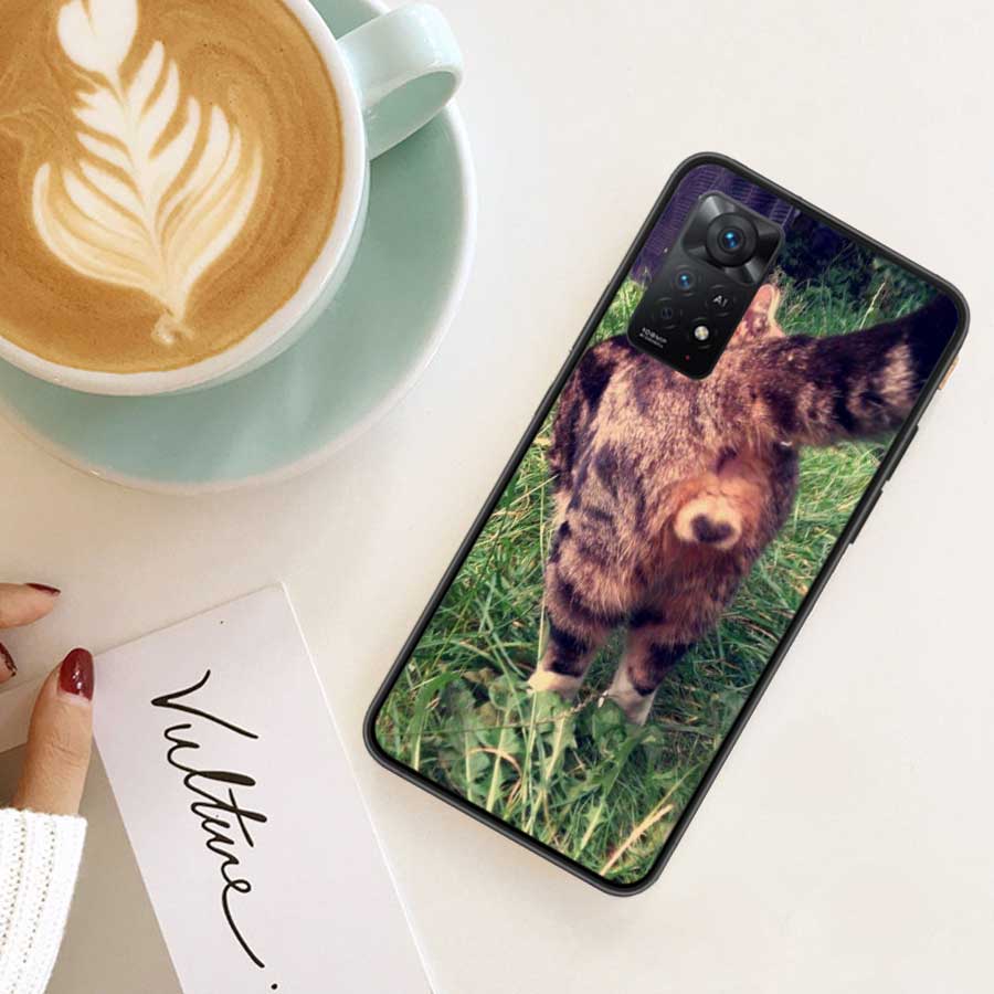 Haustier Katze Lustige Memes Handyhülle Für Redmi 13C 14C Note 13 14 Pro 5G Plus 12 12C 10 10A 10C 9 9A 9C 9T 8 8A K70 Pro Xiaomi Hülle S