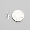S925 Sterling Silver Snowflake Pendant for Handmade DIY Jewelry