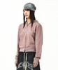 Mimthewardrobe Hotfix Logo Crop Zip-Up Hoodie_Pigment Pink