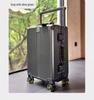 Silent Universal Skate Wheel Suitcase - 20" Boarding Password Box & 24" Trolley Case for Women
