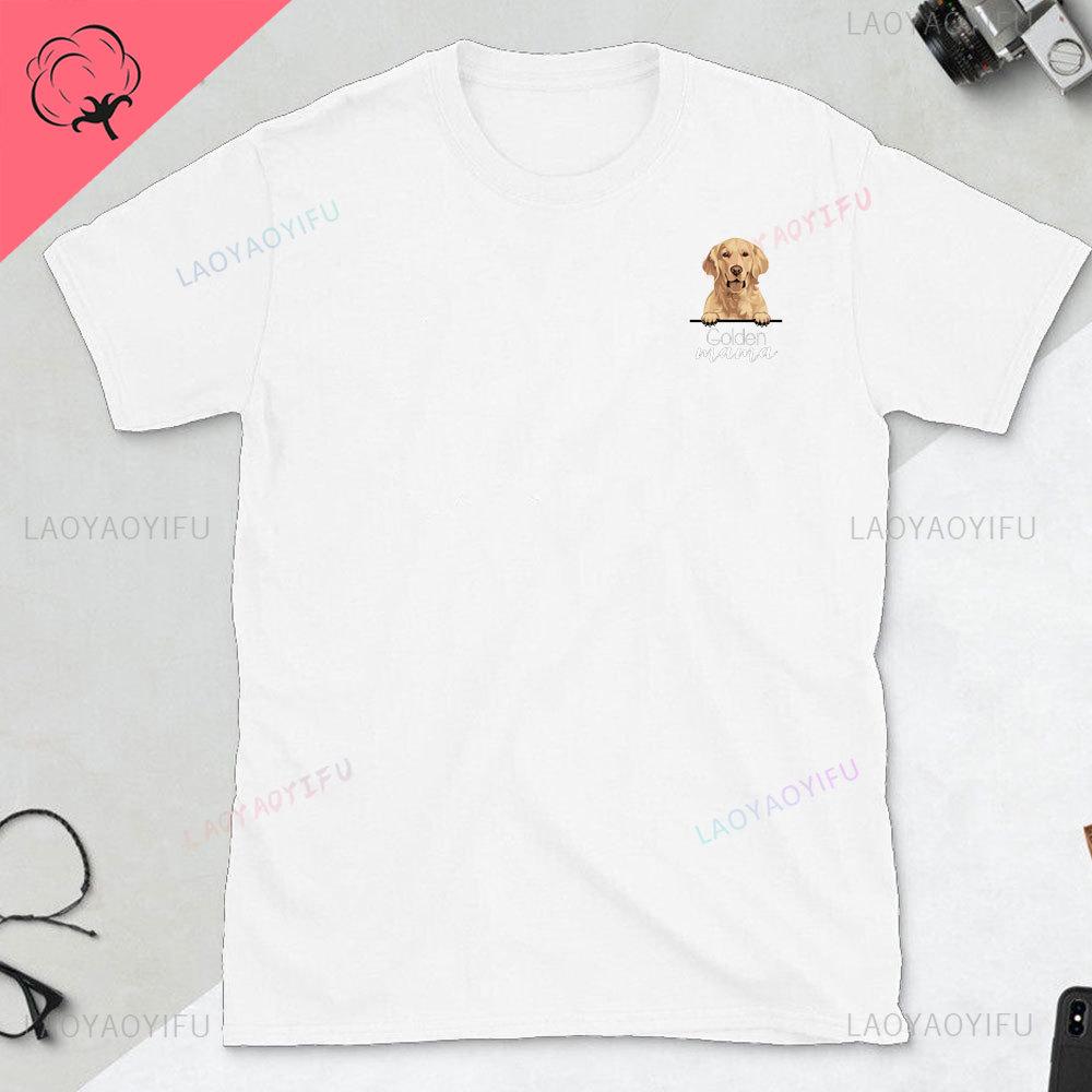 Golden Retriever Gift Tshirt Life Is Golden Dog Man Gift Dog Dad TShirt Fathers Day Gift for Golden Retriever Lovers Tops