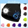 Outdoor Usb Rechargeable Bluetooth Knitted Beanie Hat With Music And Light Features For Winter Comfort
