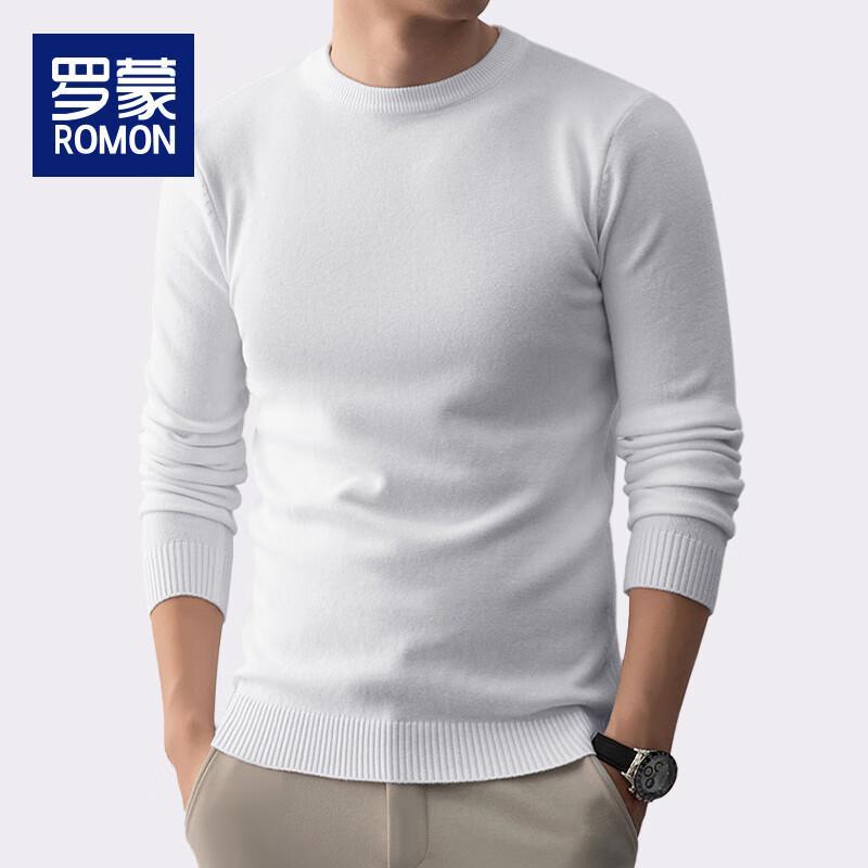 ROMON Men's Thickened Warm Knit Pullover Sweater