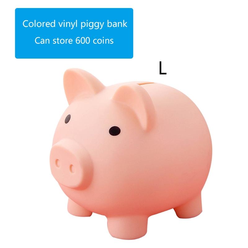 Creative Plastic Cute Cartoon Pig Bank Unbreakable Kids Children Money Coin Saving Jar Storage Box Birthday Gifts Toys