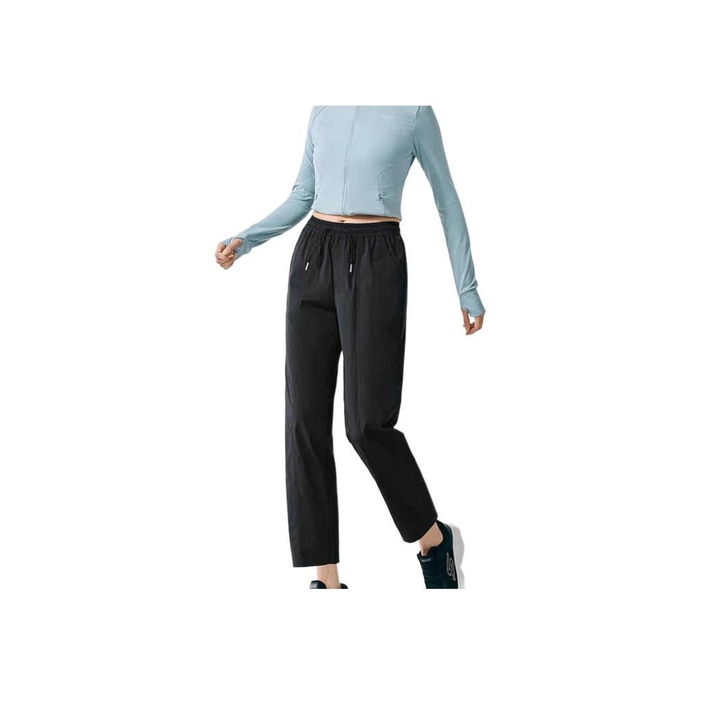 Skechers Quick-Dry Loose Fit Straight-Leg Casual Pants Women Bottoms Carbon-Black P225W291-0018