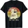 Boo Boo Crew Nurse Shirts Halloween Nurse Shirts for Women T-Shirt Short Casual  Daily Four Seasons Tees Shirts for Men