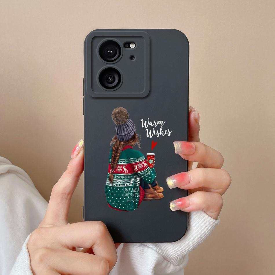 For Xiaomi 13T Pro Phone Case Cool Bear High Quality Liquid Silicone Full Coverage Anti Drop Funny Bumper For Xiaomi13T 13TPro