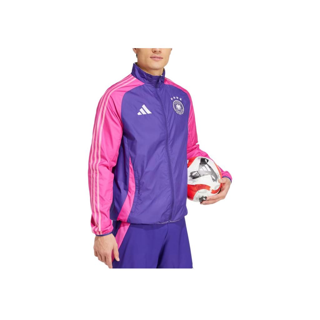 Adidas DFB Anthem Comfortable Reversible Zip Jacket Men Jacket Academy-Purple Bright-Purple-Red White IX0405
