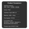 Encrypted USB Drive Secure USB Flash Drive 64GB AES256 bit USB 3.0 Hardware Password Memory Stick Automatic Lock for