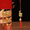 Handmade Chinese Zodiac Pendant Golden Sheep Lucky Charms Goat Hanging Ornament  Car Decor