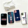 Custodia protettiva opaca a strisce orizzontali M-Martini Racing per iPhone 16 15 14 13 12 11 Pro Max X XS MAX Custodia protettiva