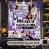 Personalized Wall Tapestry,Olivia Rodrigo Custom Printed Name, Fabric Wall Art For Indoor Room Backdrop