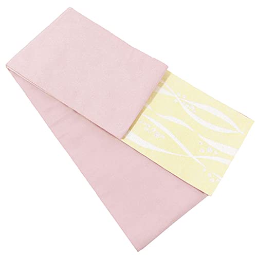 Women's Reversible Half-Width Yukata Obi in Pastel Colors, Made in Japan, utay04