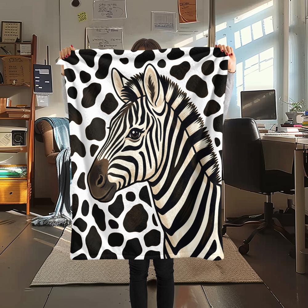 animal patterns Print Flannel Blanket High quality Comfortable for All Seasons Home Decor Warmth and Comfort Perfect for Christmas Gifts