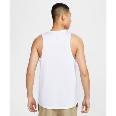 Regata Dri-FIT ADV Stride Elegante Minimalista Moderna Cor Sólida Masculina Tops Branco HV5211-100