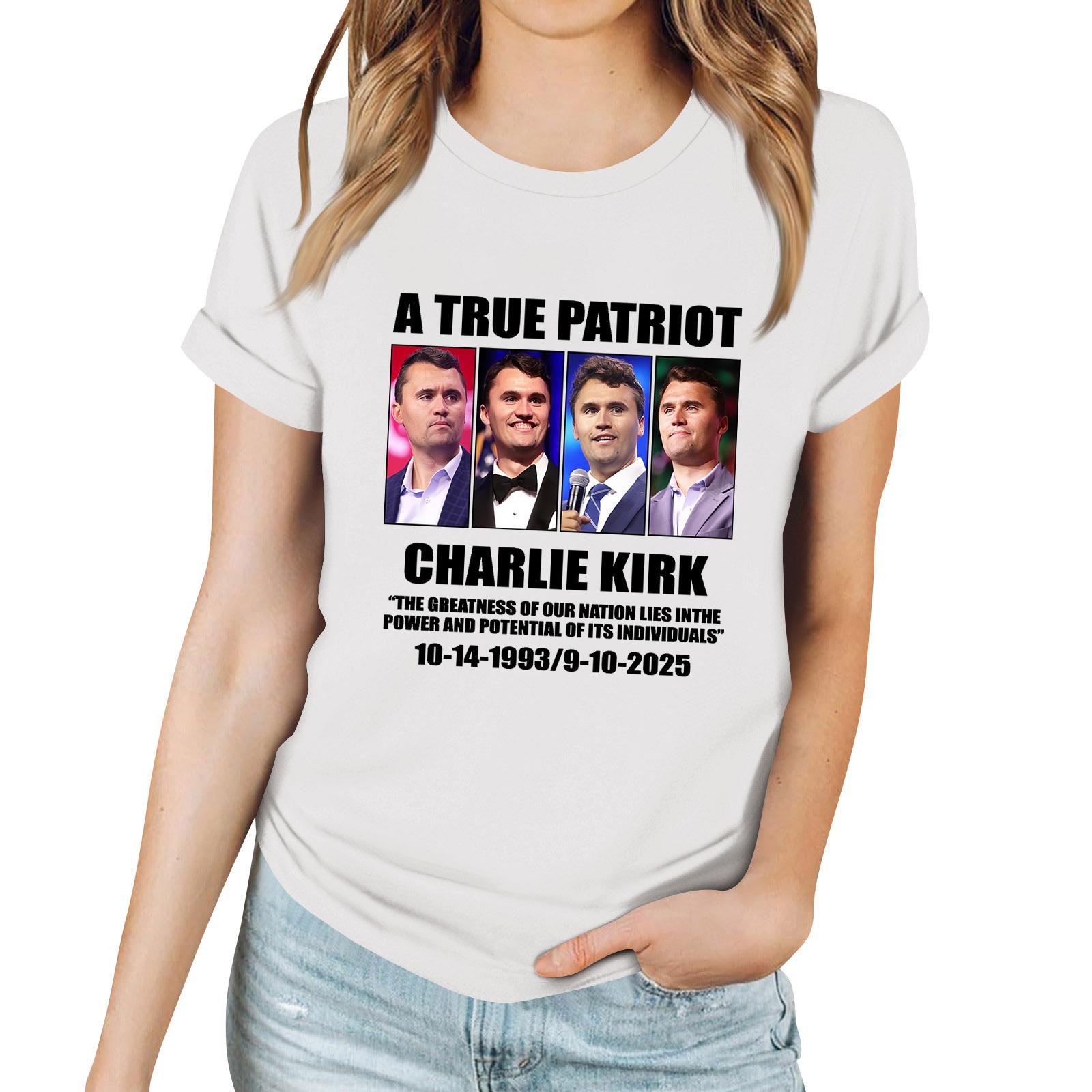 

Женская повседневная футболка с принтом, пуловер с круглым вырезом, топ с короткими рукавами M белый