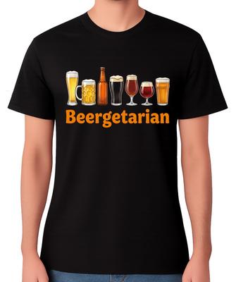 Beergetarian T-Shirt Lustig Bierliebhaber Alkohol Trinken Humor Tee