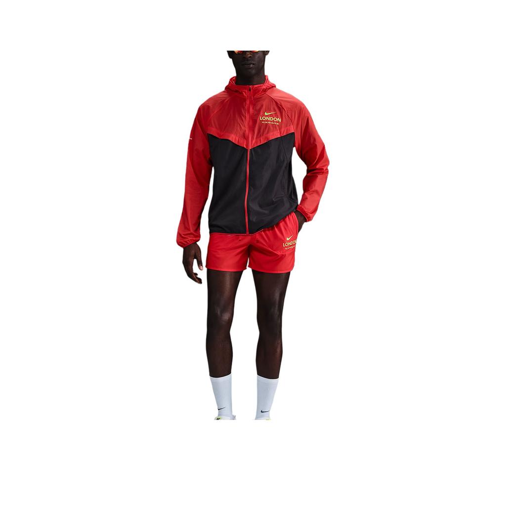 Nike SS25 Stride Repel Waterproof Hooded Zip-Up Long Sleeve Jacket Men jackets Light-Red Cave-Purple IF0428-696
