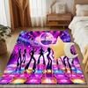 1PC Custom Name Disco Night Dance Party Theme Floor Mat Ideal for Living Room, Game Rooms, Office, Bedroom Floor Mat Design