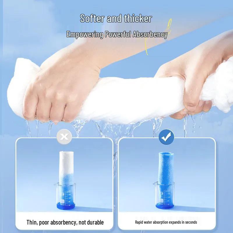 Newcomer Offer: 5 Extra Large & Thick Individually Packaged Disposable Bath Towels