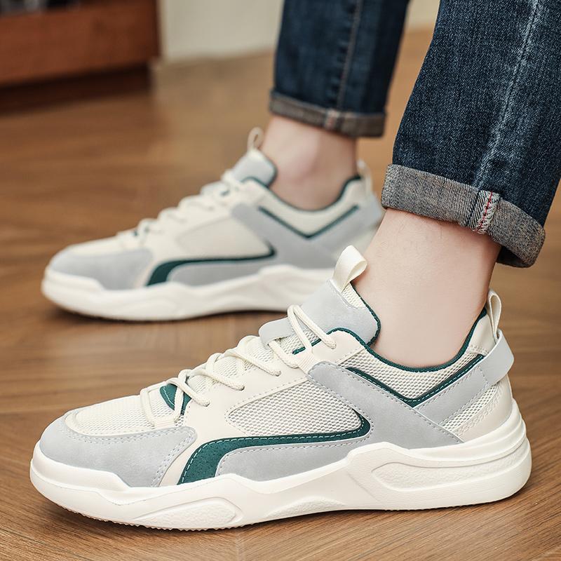 Mens Shoes Retro Skateboarding Shoes Increased Height Low Top Sports Walking Shoes for Men Trendy 2025 Autumn New
