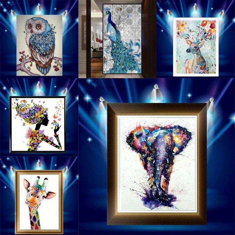 Vibrant 5d Drill Diamond Painting Craft Kits With Assorted Colors For Artistic Creations