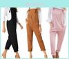 Tuta Elegante da Donna in Cotone con Bottoni Pantaloni Conici Trendy Casual in Diversi Colori