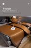 Customizable 2026 High-End Thickened Rattan Air Conditioning Mat - Foldable Ice Silk Cool Summer Mat