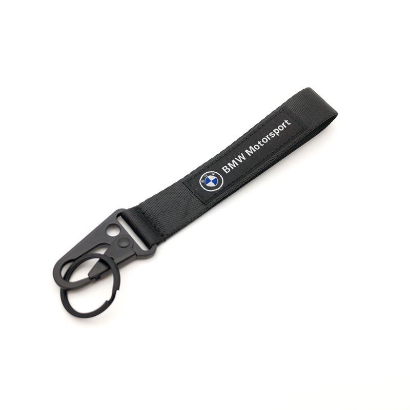 ZDNE2 BMW Emblem Nylon Lanyard Printing Style Long short Keychain For BMW M Performance E90 E60 E46 1 2 3 4 5 7 Series Accessories