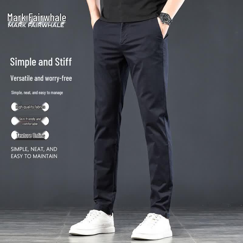 Mark Fairwhale Men s Elastic Slim Fit Tapered Pants M