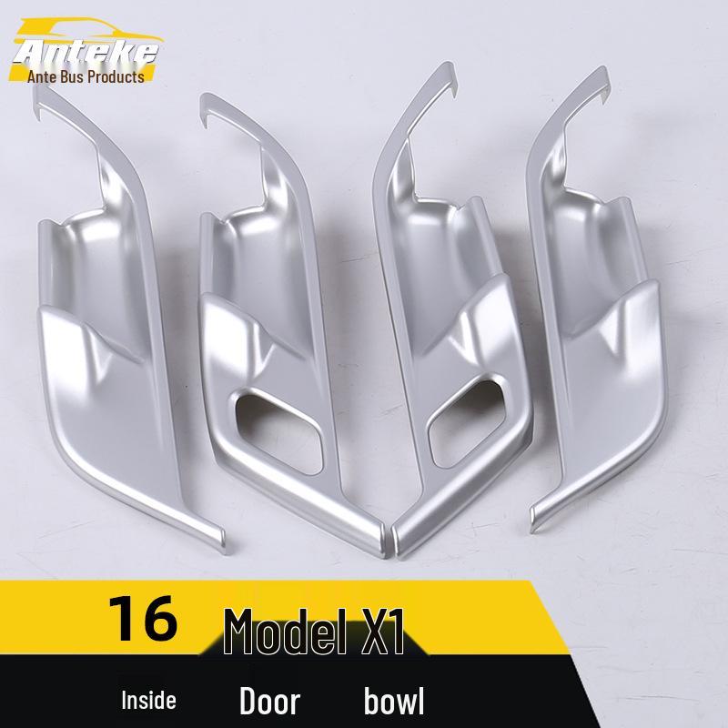 16 X1 Interior Door Bowl Decorative Frame & Handle Anti-Scratch Cover Car Accessories