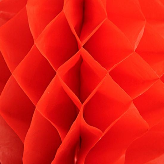 4 Pcs Chinese New Year Red Lucky Paper Honeycomb Hanging Lantern Decoration