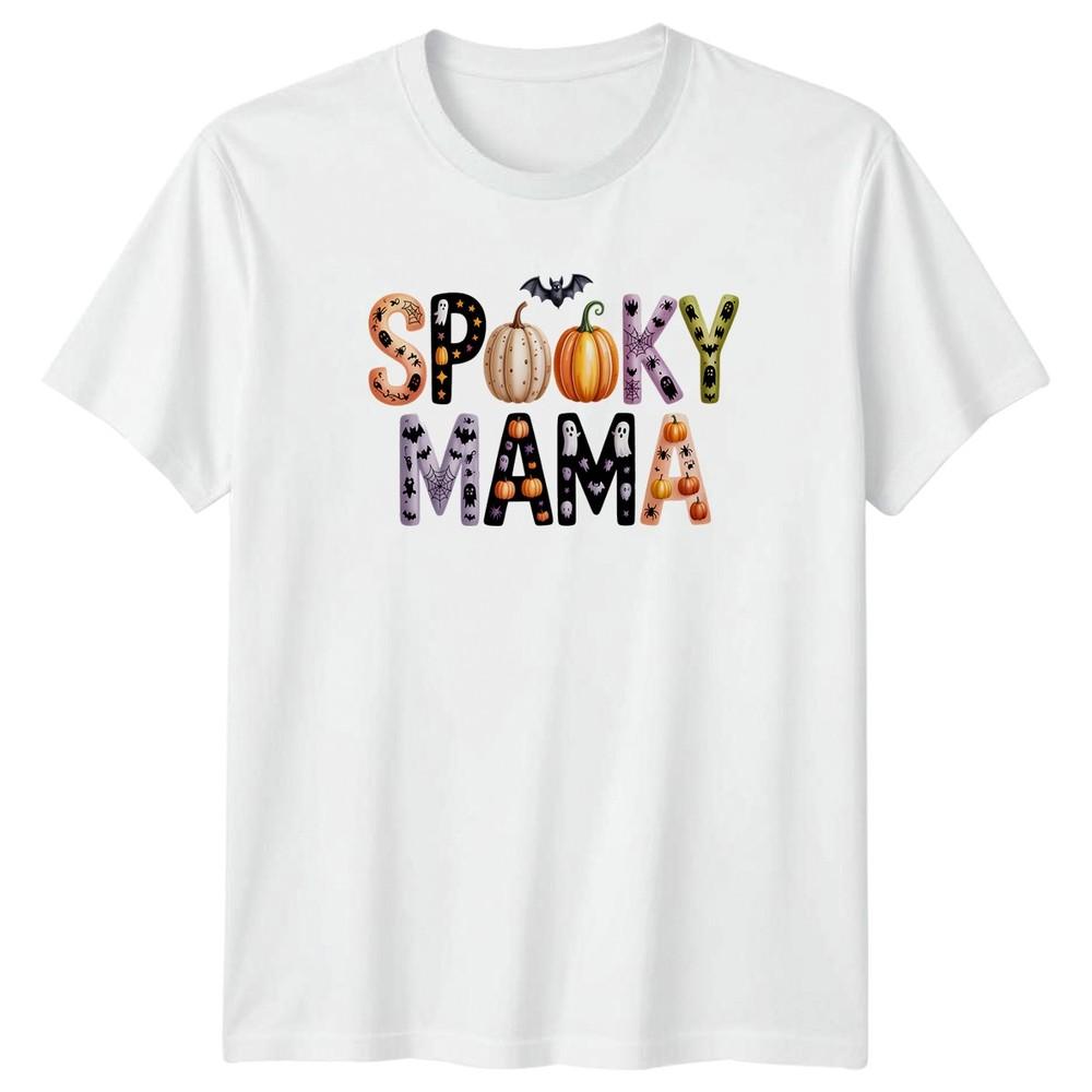 Spooky Mama Unisexs TShirt Halloween Spooky Season Halloween Gift For Her S