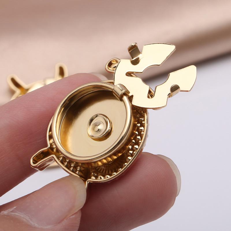Versatile Decorative Rhinestone Pearl Alloy Button Set for Shirt, Cuff, & Collar