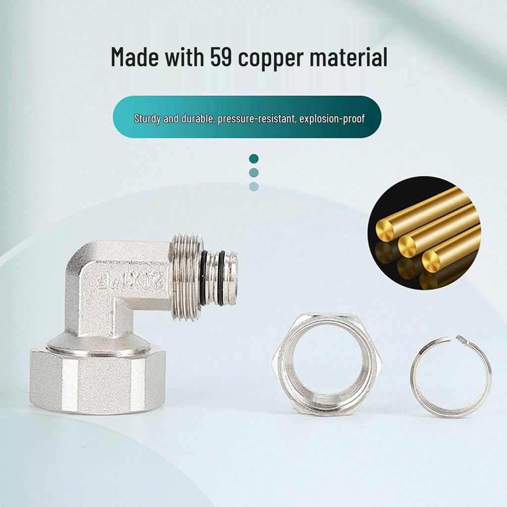 Aluminum-Plastic Pipe Clamp Sleeve 1216 - 4-Point Internal To 6-Point External Thread Copper Connector for Tap Water