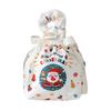 Christmas Gift Bag with Drawstring Reusable Candy Bag for Treats Cookie Goodies Xmas Eve Fruit Storage Bag with Santa Snowman Deer Doll